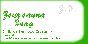 zsuzsanna woog business card